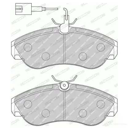 Тормозные колодки дисковые, комплект FERODO 23603 721635 21 799 FVR1397 - Изображение 1