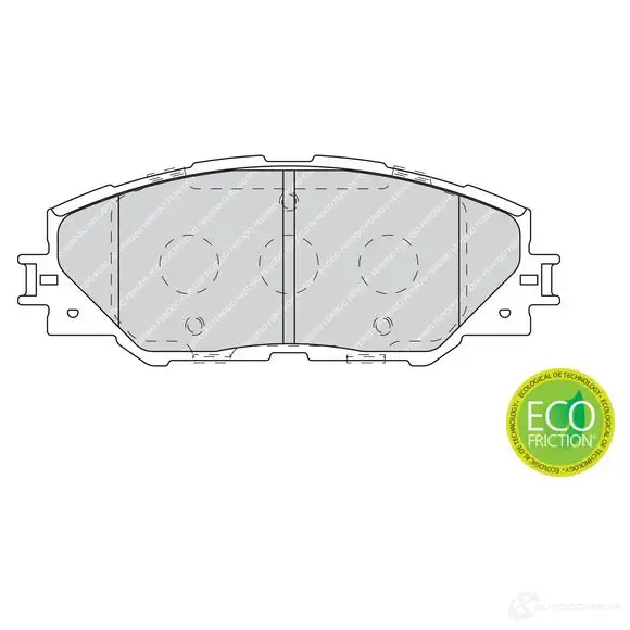 Тормозные колодки дисковые, комплект FERODO FDB4136 716610 7IK7R 24 337 изображение 1