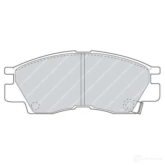Тормозные колодки дисковые, комплект FERODO 217 45 717135 DPID47D FDB936