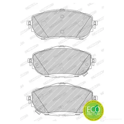 Тормозные колодки дисковые, комплект FERODO 2569 8 FDB4648 716835 25699 - Изображение 1