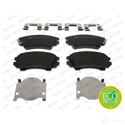 Тормозные колодки дисковые, комплект FERODO 24413 FDB4208 716650 24 412 изображение 0
