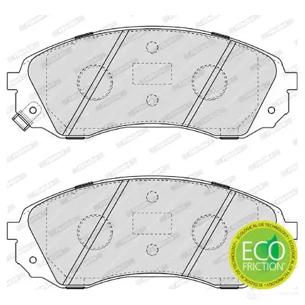 Тормозные колодки дисковые, комплект FERODO FDB4113 2459 7 716607 24598 - Изображение 1