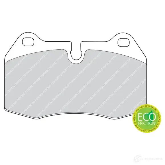 Тормозные колодки дисковые, комплект FERODO 12ZPFP FDB998 2147 1 717176 изображение 0