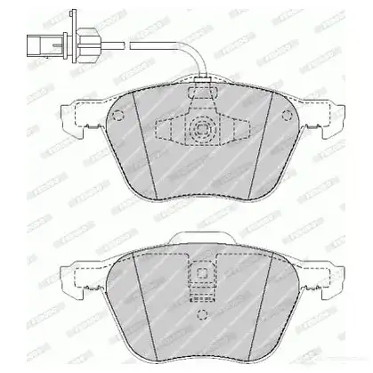 Тормозные колодки дисковые, комплект FERODO 721647 FVR1497 23270 2 3269 - Изображение 1
