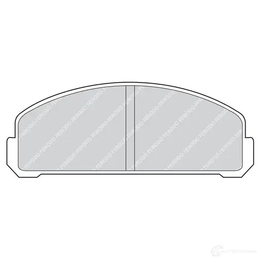 Тормозные колодки дисковые, комплект FERODO 716133 RSLTK8 20 564 FDB153