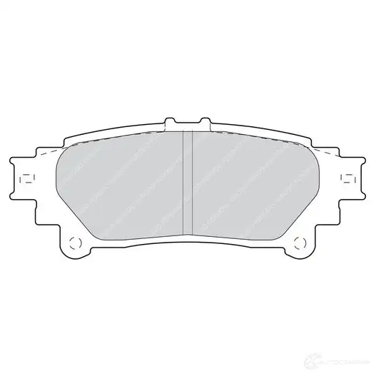 Тормозные колодки дисковые, комплект FERODO AM1EQ 249 18 716763 FDB4395 - Изображение 1