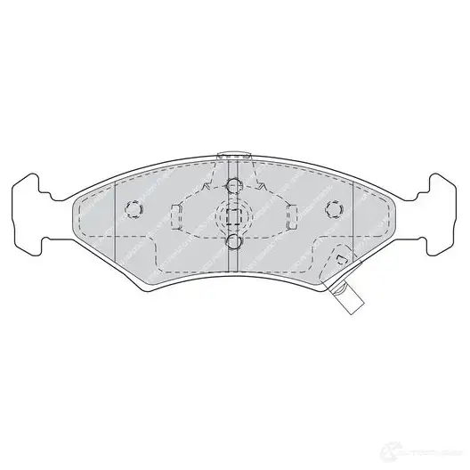 Тормозные колодки дисковые, комплект FERODO 2 3384 23385 716185 FDB1607 изображение 0