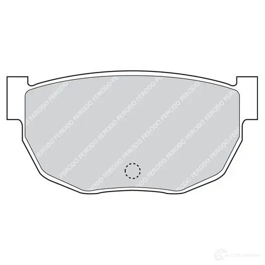Тормозные колодки дисковые, комплект FERODO 0CK00V 716487 2 1122 FDB284