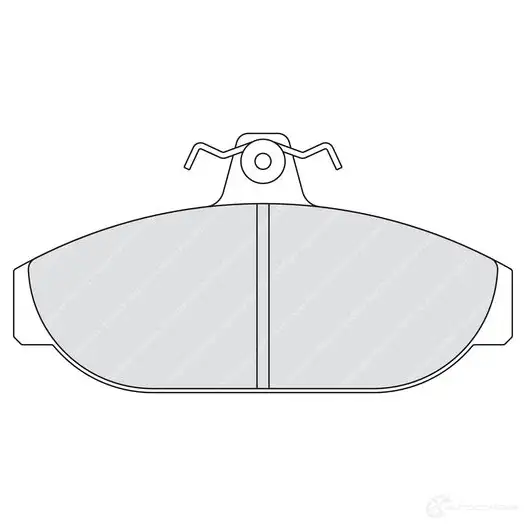 Тормозные колодки дисковые, комплект FERODO J05F0K FDB317 716509 2074 0