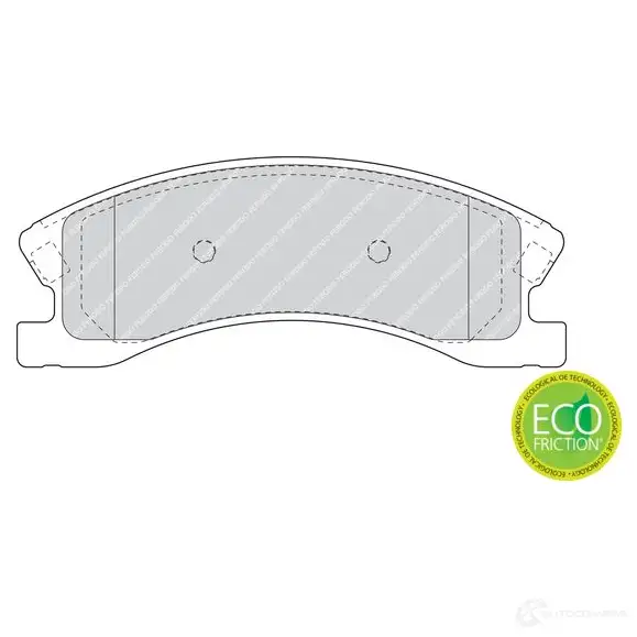 Тормозные колодки дисковые, комплект FERODO FDB1659 716228 24 083 FH05ZW - Изображение 1