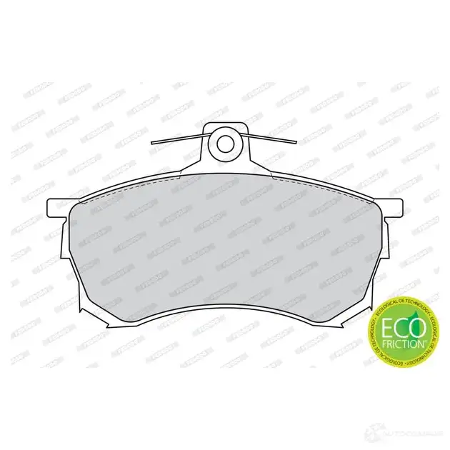 Тормозные колодки дисковые, комплект FERODO 715904 6L5ECP7 2308 0 FDB1092 изображение 0