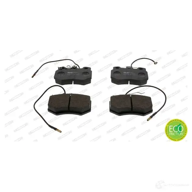 Тормозные колодки дисковые, комплект FERODO 716740 2 0923 FDB434 QDSVM - Изображение 1