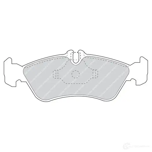 Тормозные колодки дисковые, комплект FERODO L0R QL 715878 5016687076073 FDB1045