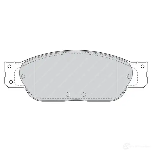 Тормозные колодки дисковые, комплект FERODO 2342 3 FDB1485 716095 N6IL2IX - Изображение 1