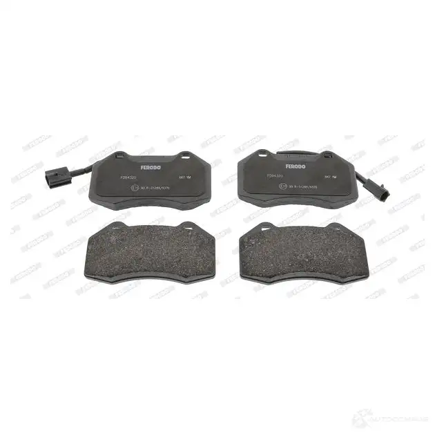 Тормозные колодки дисковые, комплект FERODO 2 4162 FDB4320 716725 24687 изображение 1