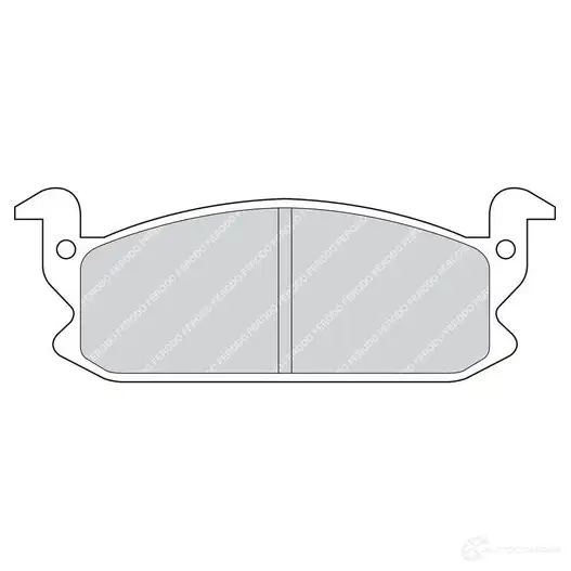 Тормозные колодки дисковые, комплект FERODO 716588 FDB407 S5ZZ5 21 159