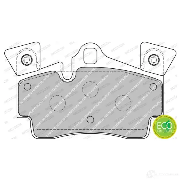 Тормозные колодки дисковые, комплект FERODO 716340 2 4010 WDJN36G FDB1835 - Изображение 1