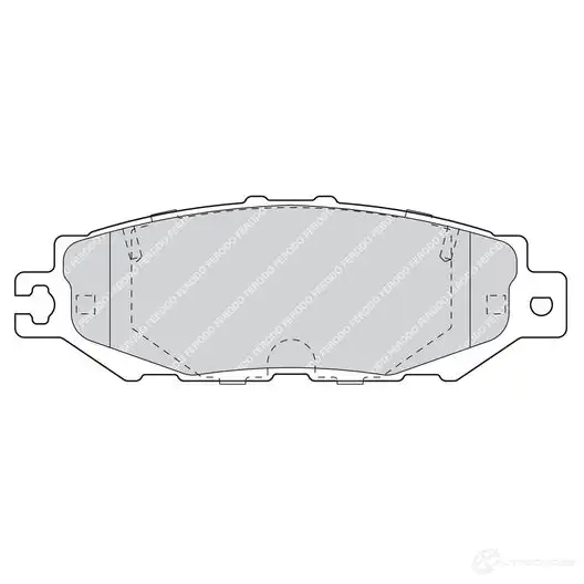 Тормозные колодки дисковые, комплект FERODO 716250 21 786 21787 FDB1684 изображение 0