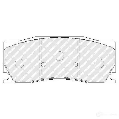 Тормозные колодки дисковые, комплект FERODO 1437133402 FDB5118 B SMLMBH