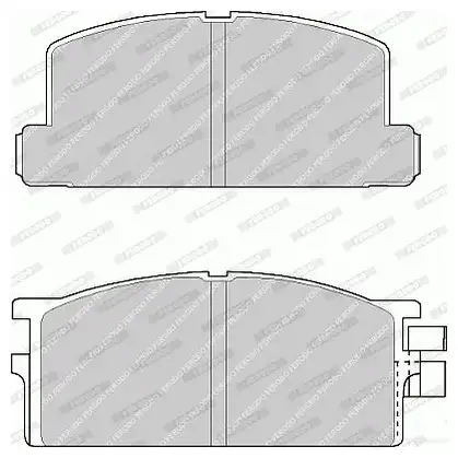 Тормозные колодки дисковые, комплект FERODO 721687 FDB295 FVR295 212 55 изображение 0