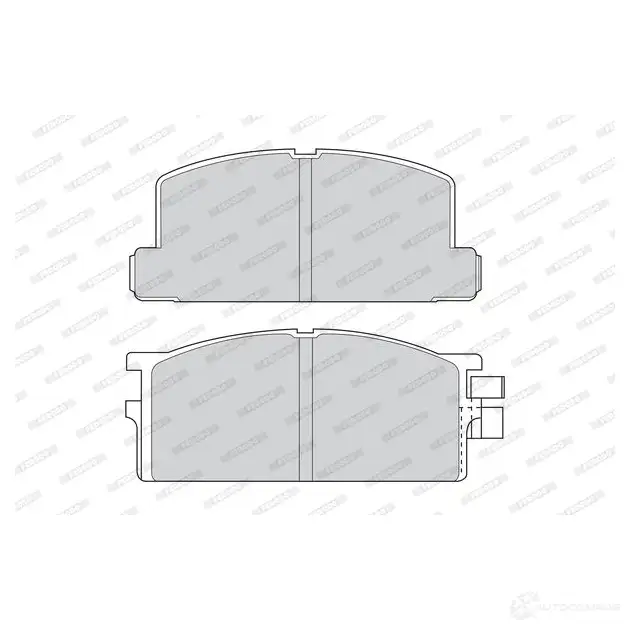 Тормозные колодки дисковые, комплект FERODO 721687 FDB295 FVR295 212 55 изображение 1