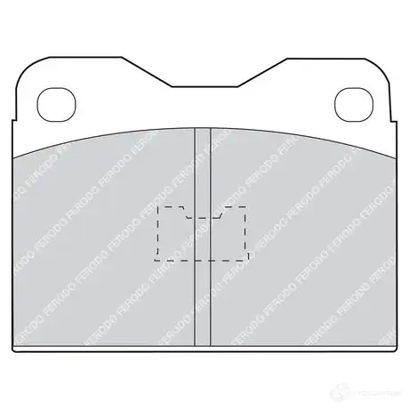 Тормозные колодки дисковые, комплект FERODO FDB130 2037 3 715971 B2GD0O изображение 0