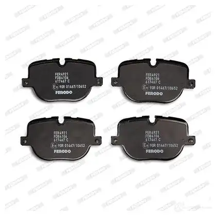 Тормозные колодки дисковые, комплект FERODO BE1B2D 2508 5 716601 FDB4106 изображение 4