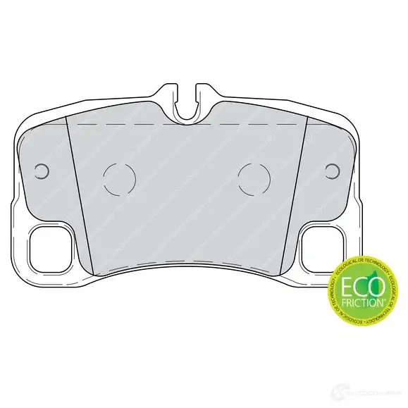 Тормозные колодки дисковые, комплект FERODO 24 154 FDB4211 716653 7MAX28 - Изображение 1
