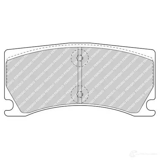 Тормозные колодки дисковые, комплект FERODO FDB5021 LU2XDG 1424452951 24 851 изображение 0