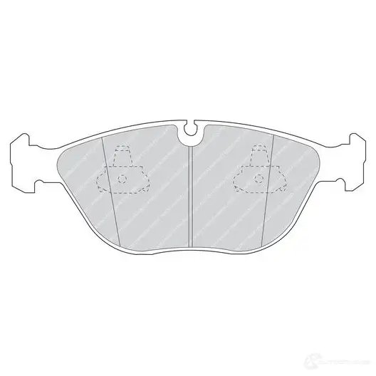 Тормозные колодки дисковые, комплект FERODO 715848 FDB1001 21485 2148 4 - Изображение 1