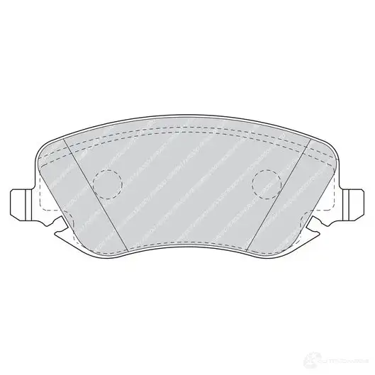 Тормозные колодки дисковые, комплект FERODO 716081 MFL3A4R FDB1470 2376 1 - Изображение 1