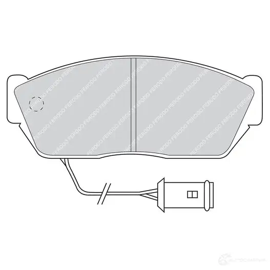 Тормозные колодки дисковые, комплект FERODO 716839 21127 2 0895 FDB467