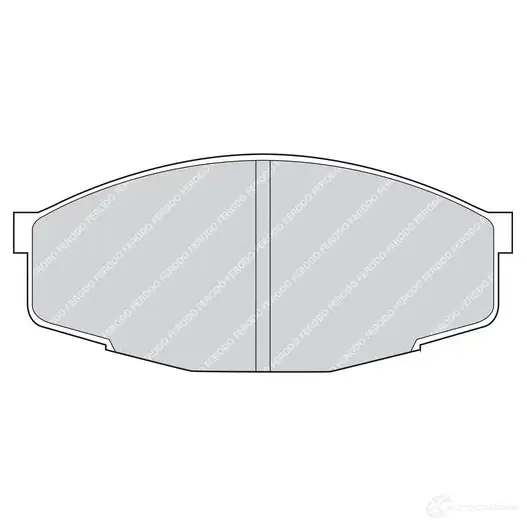 Тормозные колодки дисковые, комплект FERODO FDB281 ICK0J8 2104 2 716485