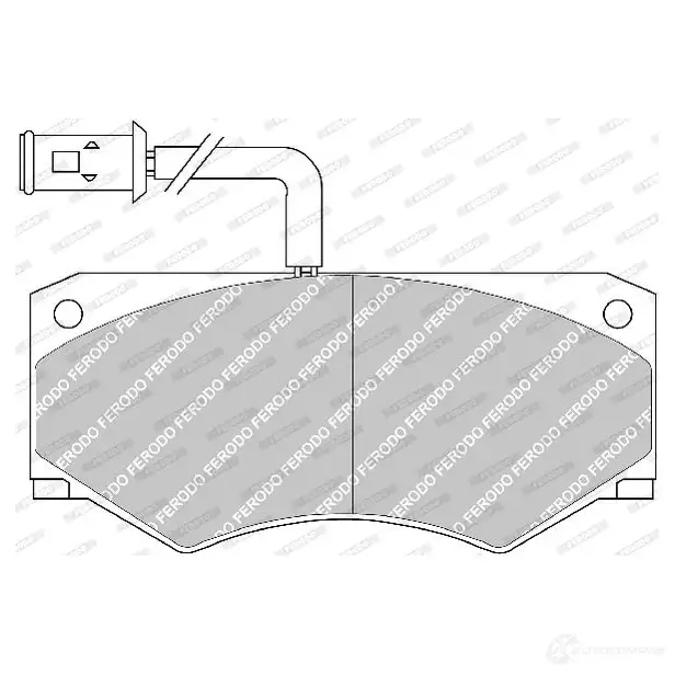 Тормозные колодки дисковые, комплект FERODO FVR709 721737 204 65 29012 изображение 0