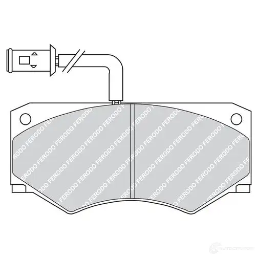 Тормозные колодки дисковые, комплект FERODO FVR709 721737 204 65 29012 изображение 1