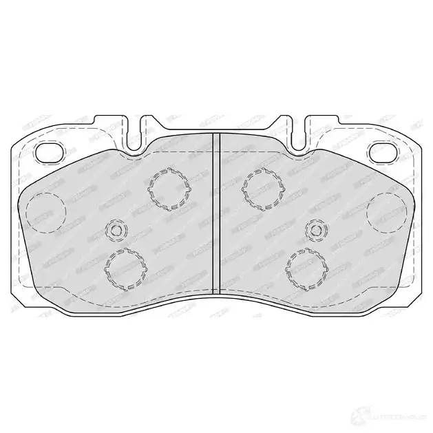 Тормозные колодки дисковые, комплект FERODO 721694 2 9122 FVR4038 YRWF62K изображение 1