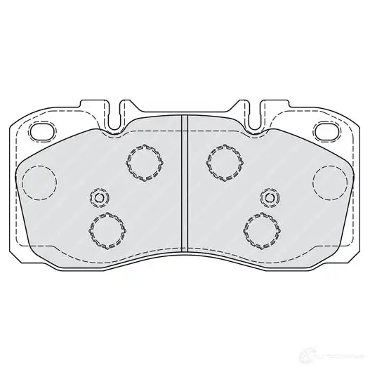 Тормозные колодки дисковые, комплект FERODO 721694 2 9122 FVR4038 YRWF62K изображение 2