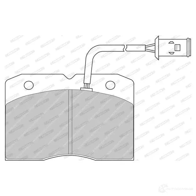 Тормозные колодки дисковые, комплект FERODO IY CQLNY 6103868 5016687090178 FDB655 изображение 0