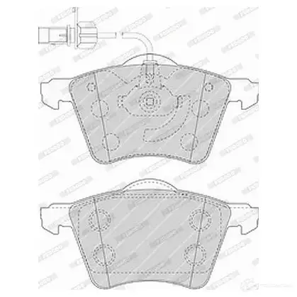 Тормозные колодки дисковые, комплект FERODO FVR1484 2303 4 23036 721643 изображение 0