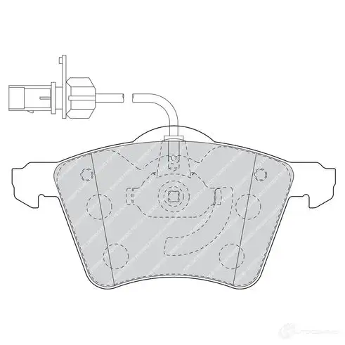 Тормозные колодки дисковые, комплект FERODO FVR1484 2303 4 23036 721643 изображение 1