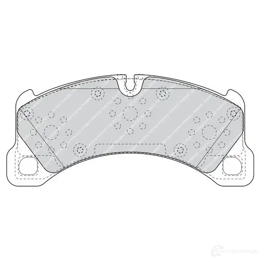 Тормозные колодки дисковые, комплект FERODO 8642-D1452 FDB4717 716864 24 685 - Изображение 1