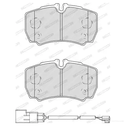 Тормозные колодки дисковые, комплект FERODO 721703 FVR4251 2912 3 GE616B - Изображение 1
