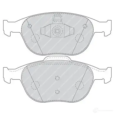 Тормозные колодки дисковые, комплект FERODO 5016687323979 QST EEU 716159 FDB1568 изображение 1
