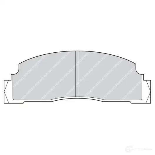 Тормозные колодки дисковые, комплект FERODO 2042 2 FDB149 716097 64HYON