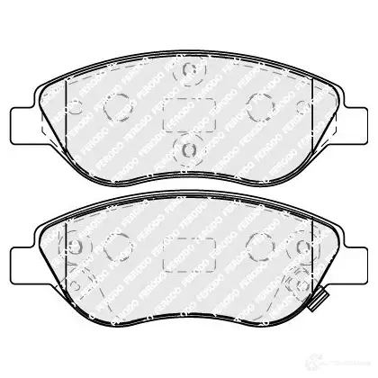 Тормозные колодки дисковые, комплект FERODO 1437948256 FDB5138 7CCQ 8