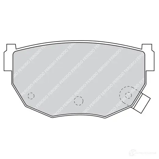 Тормозные колодки дисковые, комплект FERODO FDB484 2112 1 716888 21328 изображение 0