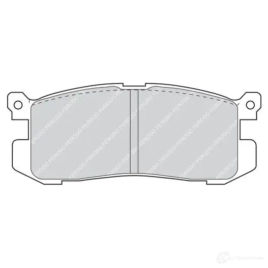 Тормозные колодки дисковые, комплект FERODO GJ34LNZ 716956 FDB630 2155 8