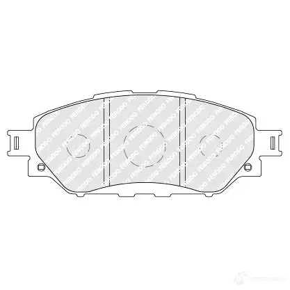 Тормозные колодки дисковые, комплект FERODO 1437135690 FDB4936 5W4X1 Q изображение 0