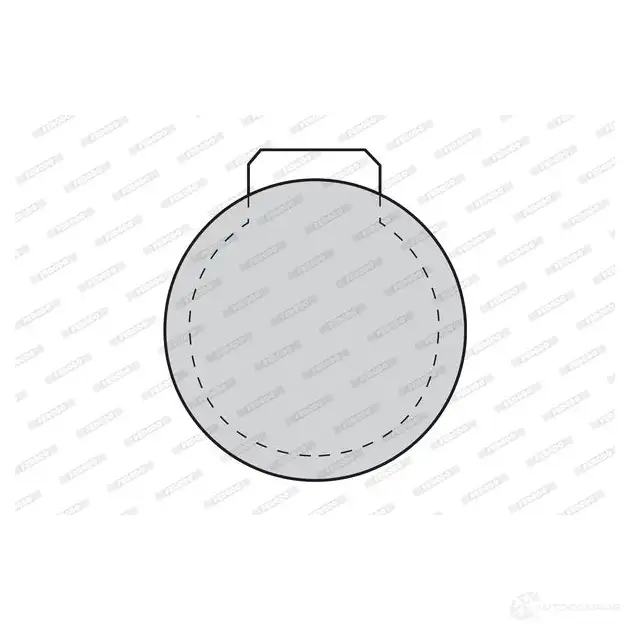 Тормозные колодки дисковые, комплект FERODO FDB100 6Y251P 20 307 715846