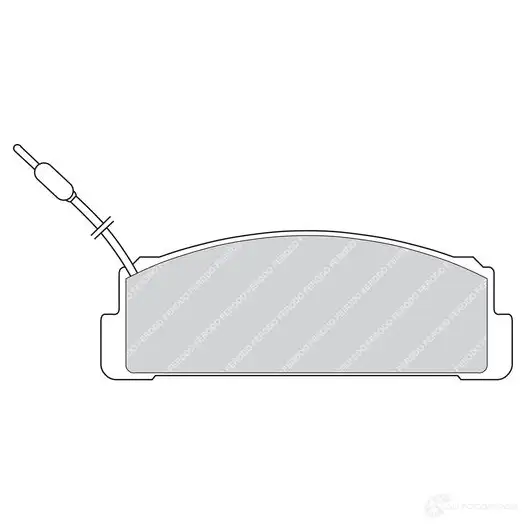 Тормозные колодки дисковые, комплект FERODO P9JGO 2007 3 FDB734 717013 изображение 0